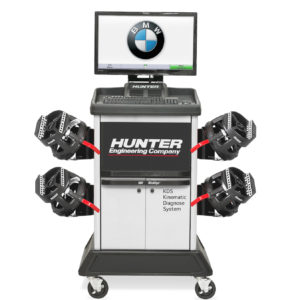 Image of the Hunter KDS, OEM approved by BMW, wheel aligner